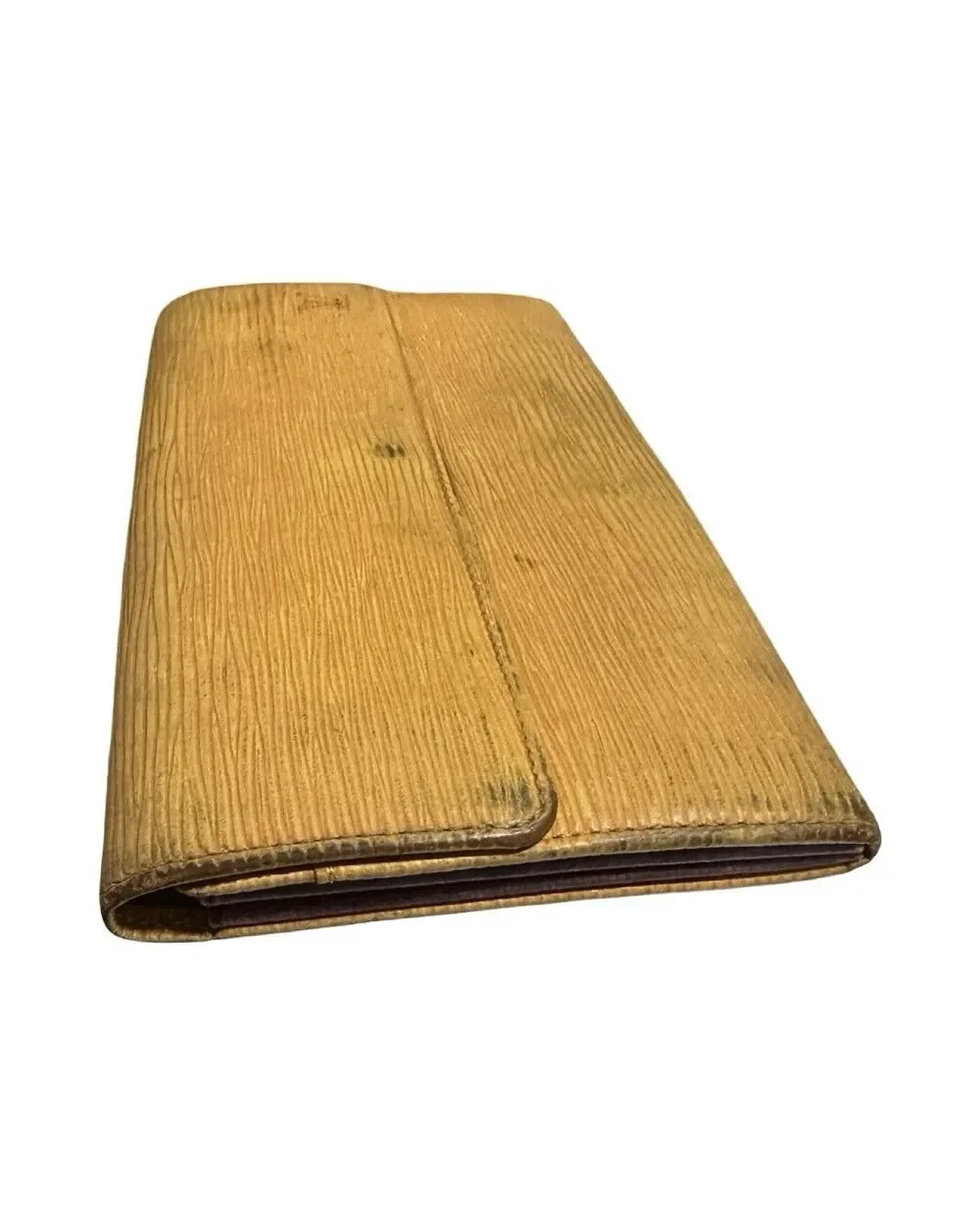 Louis Vuitton Yellow Epi Leather Sarah Long Wallet With Purple Interior